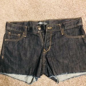 Old navy denim cut off dark jeans